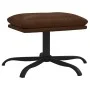 Reposapiés cuero sintético brillante marrón 45x29,5x36 cm de vidaXL, Otomanas - Ref: Foro24-341619, Precio: 48,61 €, Descuent...