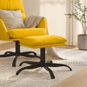 Reposapiés de terciopelo amarillo mostaza 60x60x36 cm de vidaXL, Otomanas - Ref: Foro24-341585, Precio: 35,72 €, Descuento: %