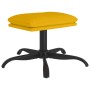Reposapiés de terciopelo amarillo mostaza 60x60x36 cm de vidaXL, Otomanas - Ref: Foro24-341585, Precio: 36,20 €, Descuento: %