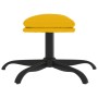Reposapiés de terciopelo amarillo mostaza 60x60x36 cm de vidaXL, Otomanas - Ref: Foro24-341585, Precio: 36,20 €, Descuento: %