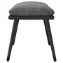 Reposapiés tela y cuero sintético gris claro 45x29,5x35 cm de vidaXL, Otomanas - Ref: Foro24-341515, Precio: 33,70 €, Descuen...