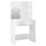 Tocador con LED blanco brillante 74,5x40x141 cm de vidaXL, Tocadores para dormitorios - Ref: Foro24-808807, Precio: 108,43 €,...