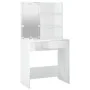 Tocador con LED blanco brillante 74,5x40x141 cm de vidaXL, Tocadores para dormitorios - Ref: Foro24-808807, Precio: 108,43 €,...