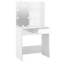 Tocador con LED blanco brillante 74,5x40x141 cm de vidaXL, Tocadores para dormitorios - Ref: Foro24-808807, Precio: 108,43 €,...