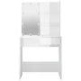 Tocador con LED blanco brillante 74,5x40x141 cm de vidaXL, Tocadores para dormitorios - Ref: Foro24-808807, Precio: 108,43 €,...