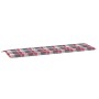 Cojín de banco de jardín tela Oxford a cuadros rojo 180x50x3 cm de vidaXL, Cojines para sillas y sofás - Ref: Foro24-314096, ...