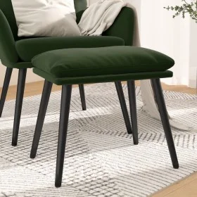 Dark green velvet footstool 45x29.5x35 cm by vidaXL, Ottomans - Ref: Foro24-341506, Price: 33,20 €, Discount: %