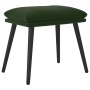 Reposapiés de terciopelo verde oscuro 45x29,5x35 cm de vidaXL, Otomanas - Ref: Foro24-341506, Precio: 33,67 €, Descuento: %