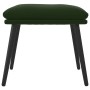Reposapiés de terciopelo verde oscuro 45x29,5x35 cm de vidaXL, Otomanas - Ref: Foro24-341506, Precio: 33,67 €, Descuento: %