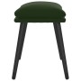 Reposapiés de terciopelo verde oscuro 45x29,5x35 cm de vidaXL, Otomanas - Ref: Foro24-341506, Precio: 33,67 €, Descuento: %