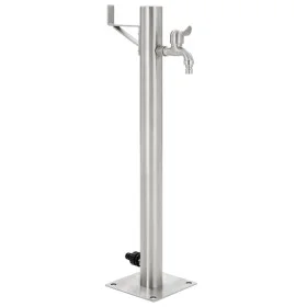 Runde Gartenwassersäule aus Edelstahl 65 cm von vidaXL, Bewässerungssysteme - Ref: Foro24-45457, Preis: 69,02 €, Rabatt: %