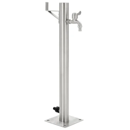 Columna de agua de jardín acero inoxidable redonda 65 cm de vidaXL, Sistemas de riego - Ref: Foro24-45457, Precio: 69,02 €, D...