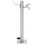 Columna de agua de jardín acero inoxidable redonda 65 cm de vidaXL, Sistemas de riego - Ref: Foro24-45457, Precio: 69,02 €, D...