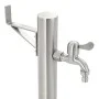 Columna de agua de jardín acero inoxidable redonda 65 cm de vidaXL, Sistemas de riego - Ref: Foro24-45457, Precio: 69,02 €, D...