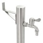 Columna de agua de jardín acero inoxidable redonda 65 cm de vidaXL, Sistemas de riego - Ref: Foro24-45457, Precio: 70,26 €, D...