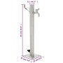Columna de agua de jardín acero inoxidable redonda 65 cm de vidaXL, Sistemas de riego - Ref: Foro24-45457, Precio: 70,26 €, D...