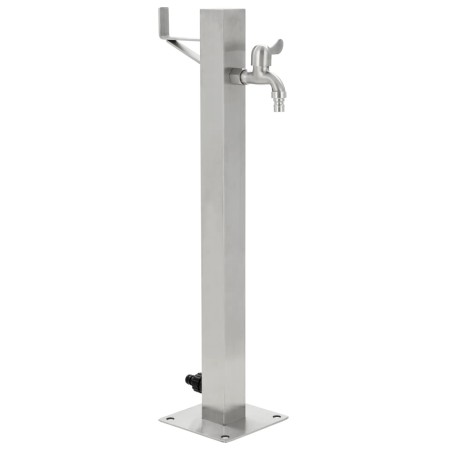 Columna de agua de jardín acero inoxidable cuadrada 65 cm de vidaXL, Sistemas de riego - Ref: Foro24-45454, Precio: 71,90 €, ...