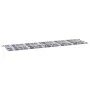 Cojín de banco de jardín tela Oxford a cuadros gris 200x50x3 cm de vidaXL, Cojines para sillas y sofás - Ref: Foro24-314103, ...
