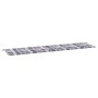 Cojín de banco de jardín tela Oxford a cuadros gris 200x50x3 cm de vidaXL, Cojines para sillas y sofás - Ref: Foro24-314103, ...