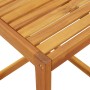 Mesa en forma de C madera maciza de acacia 42x40x50 cm en Mesas de jardín | Comprar online en Foru.es