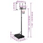 Canasta de baloncesto policarbonato transparente 235-305 cm de vidaXL, Canastas de baloncesto - Ref: Foro24-93654, Precio: 16...