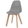 Sillas de comedor 2 unidades plástico gris de vidaXL, Sillas de comedor - Ref: Foro24-244774, Precio: 113,51 €, Descuento: %