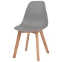 Sillas de comedor 2 unidades plástico gris de vidaXL, Sillas de comedor - Ref: Foro24-244774, Precio: 120,18 €, Descuento: %