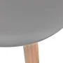 Sillas de comedor 2 unidades plástico gris de vidaXL, Sillas de comedor - Ref: Foro24-244774, Precio: 113,51 €, Descuento: %
