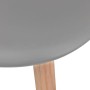 Sillas de comedor 2 unidades plástico gris de vidaXL, Sillas de comedor - Ref: Foro24-244774, Precio: 120,18 €, Descuento: %