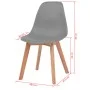 Sillas de comedor 2 unidades plástico gris de vidaXL, Sillas de comedor - Ref: Foro24-244774, Precio: 113,51 €, Descuento: %