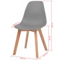 Sillas de comedor 2 unidades plástico gris de vidaXL, Sillas de comedor - Ref: Foro24-244774, Precio: 120,18 €, Descuento: %