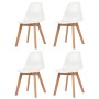 Sillas de comedor 4 unidades plástico blanco de vidaXL, Sillas de comedor - Ref: Foro24-244772, Precio: 179,56 €, Descuento: %