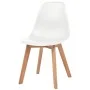 Sillas de comedor 4 unidades plástico blanco de vidaXL, Sillas de comedor - Ref: Foro24-244772, Precio: 176,04 €, Descuento: %