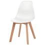 Sillas de comedor 4 unidades plástico blanco de vidaXL, Sillas de comedor - Ref: Foro24-244772, Precio: 179,56 €, Descuento: %