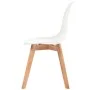 Sillas de comedor 4 unidades plástico blanco de vidaXL, Sillas de comedor - Ref: Foro24-244772, Precio: 176,04 €, Descuento: %