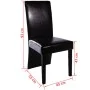 Sillas de comedor 6 unidades cuero artificial negro de vidaXL, Sillas de comedor - Ref: Foro24-160295, Precio: 372,03 €, Desc...