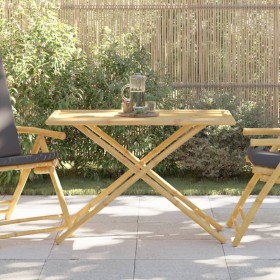 Mesa de jardín plegable de bambú 110x55x75 cm en Mesas de jardín | Comprar online en Foru.es