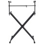 Soporte de teclado de doble refuerzo en X negro de vidaXL, Atriles para partituras - Ref: Foro24-70094, Precio: 64,86 €, Desc...