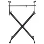 Soporte de teclado de doble refuerzo en X negro de vidaXL, Atriles para partituras - Ref: Foro24-70094, Precio: 69,01 €, Desc...