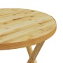 Mesa plegable de jardín de bambú Ø55x75 cm en Mesas de jardín | Comprar online en Foru.es