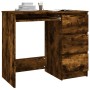 Escritorio de madera contrachapada roble ahumado 90x45x76 cm de vidaXL, Escritorios - Ref: Foro24-815507, Precio: 90,11 €, De...