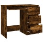 Escritorio de madera contrachapada roble ahumado 90x45x76 cm de vidaXL, Escritorios - Ref: Foro24-815507, Precio: 90,11 €, De...