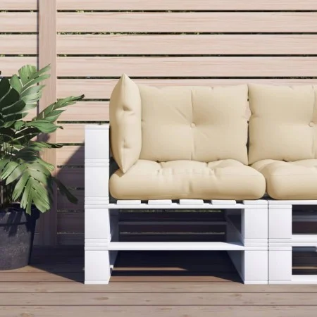 Cojines para sofá de palets 3 unidades tela beige de vidaXL, Cojines para sillas y sofás - Ref: Foro24-47472, Precio: 37,87 €...