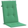 Cojín silla de jardín respaldo alto 4 uds tela verde 120x50x3cm de vidaXL, Cojines para sillas y sofás - Ref: Foro24-43186, P...