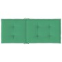 Cojín silla de jardín respaldo alto 4 uds tela verde 120x50x3cm de vidaXL, Cojines para sillas y sofás - Ref: Foro24-43186, P...