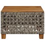 Mesa de jardín ratán sintético madera acacia gris 55x55x36 cm en Mesas de jardín | Comprar online en Foru.es