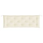 Cojín de banco de jardín tela Oxford blanco crema 150x50x7 cm de vidaXL, Cojines para sillas y sofás - Ref: Foro24-314958, Pr...