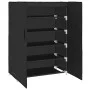 Armario zapatero de tela negro 60x28x90 cm de vidaXL, Zapateros y organizadores de calzado - Ref: Foro24-337261, Precio: 37,8...