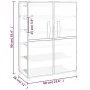 Armario zapatero de tela negro 60x28x90 cm de vidaXL, Zapateros y organizadores de calzado - Ref: Foro24-337261, Precio: 37,8...