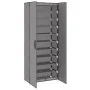 Armario zapatero de tela gris 60x30x166 cm de vidaXL, Zapateros y organizadores de calzado - Ref: Foro24-337259, Precio: 49,4...